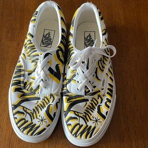 VANS Era Family Sneakers White Tie Up Low Top Cushioned Unisex M 9.5/W 11 new